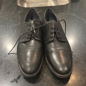 Men's Black Leather Dress Shoes